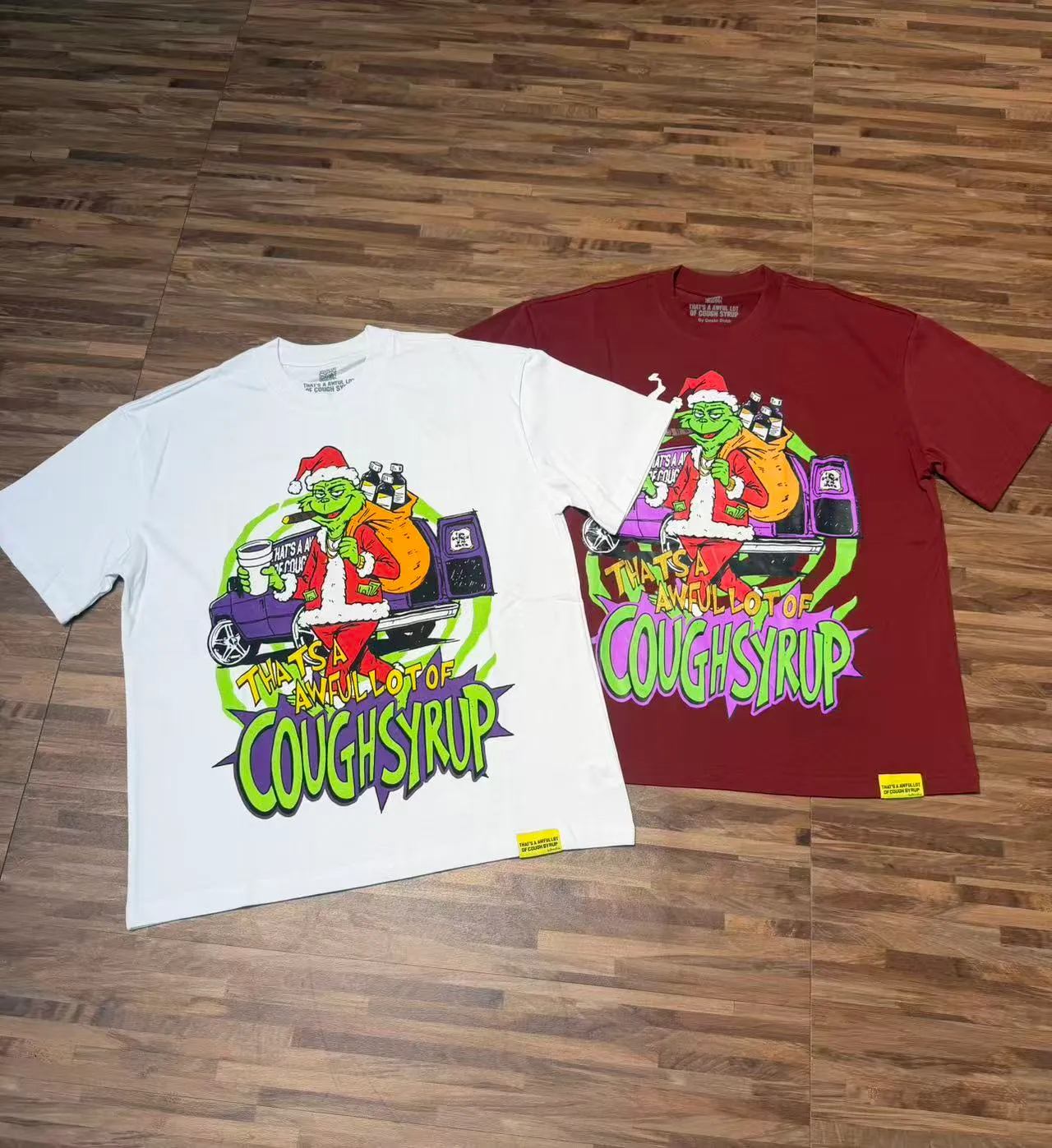 # / ｜ THAT'S A AWFUL LOT OF COUGH SYRUP In Stock T （fabric):32 Sizes（size）：S-M L X L （colour）： / 👉
